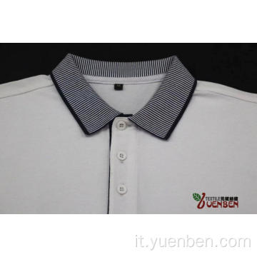 95% cotone 5% elastan solido PK con camicia colletto jacquard